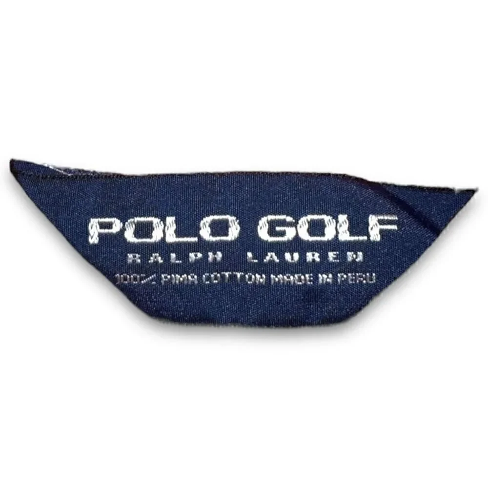 Orange & White Polo Ralph Lauren Golf 100% Pima Cotton Polo Size L